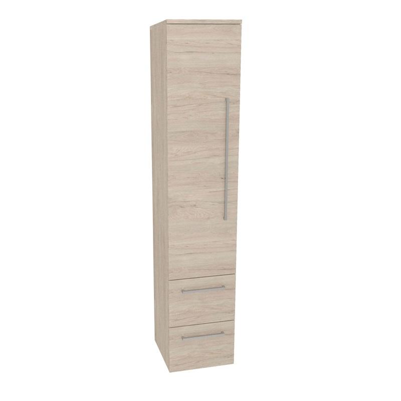 Bino, koupelnová skříňka vysoká 163 cm, levá, Multidecor, Light Rock Hickory