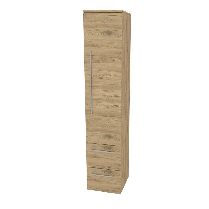 Bino, koupelnová skříňka vysoká 163 cm, pravá, Multidecor, Dub San remo sand