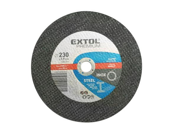EXTOL PREMIUM 8808119 - kotouč řezný na ocel/nerez, O 230x1,9x22,2mm