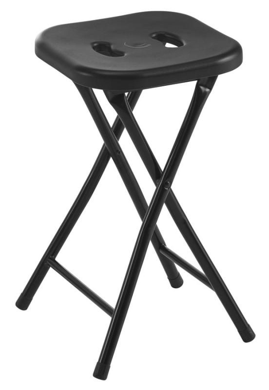 Koupelnová stolička, 26x45,5x26cm, černá