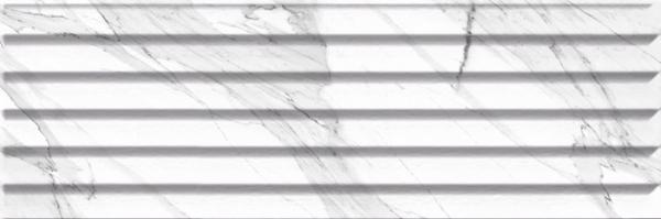 SUPERCERAMICA CARRARA obklad Relieve Stripe Blanco Brillo G 20x60 (bal=1,20 m2) (CAR002)
