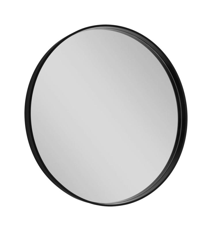 NOTION kulaté zrcadlo v rámu ø 60cm, černá mat